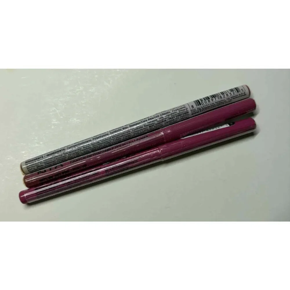 NYX Retractable Lip Liner Mechanical Lip Pencil MPL20 Hot Pink Lot of 3